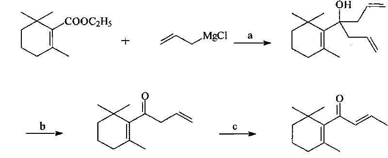 Method for synthesizing beta-damascenone