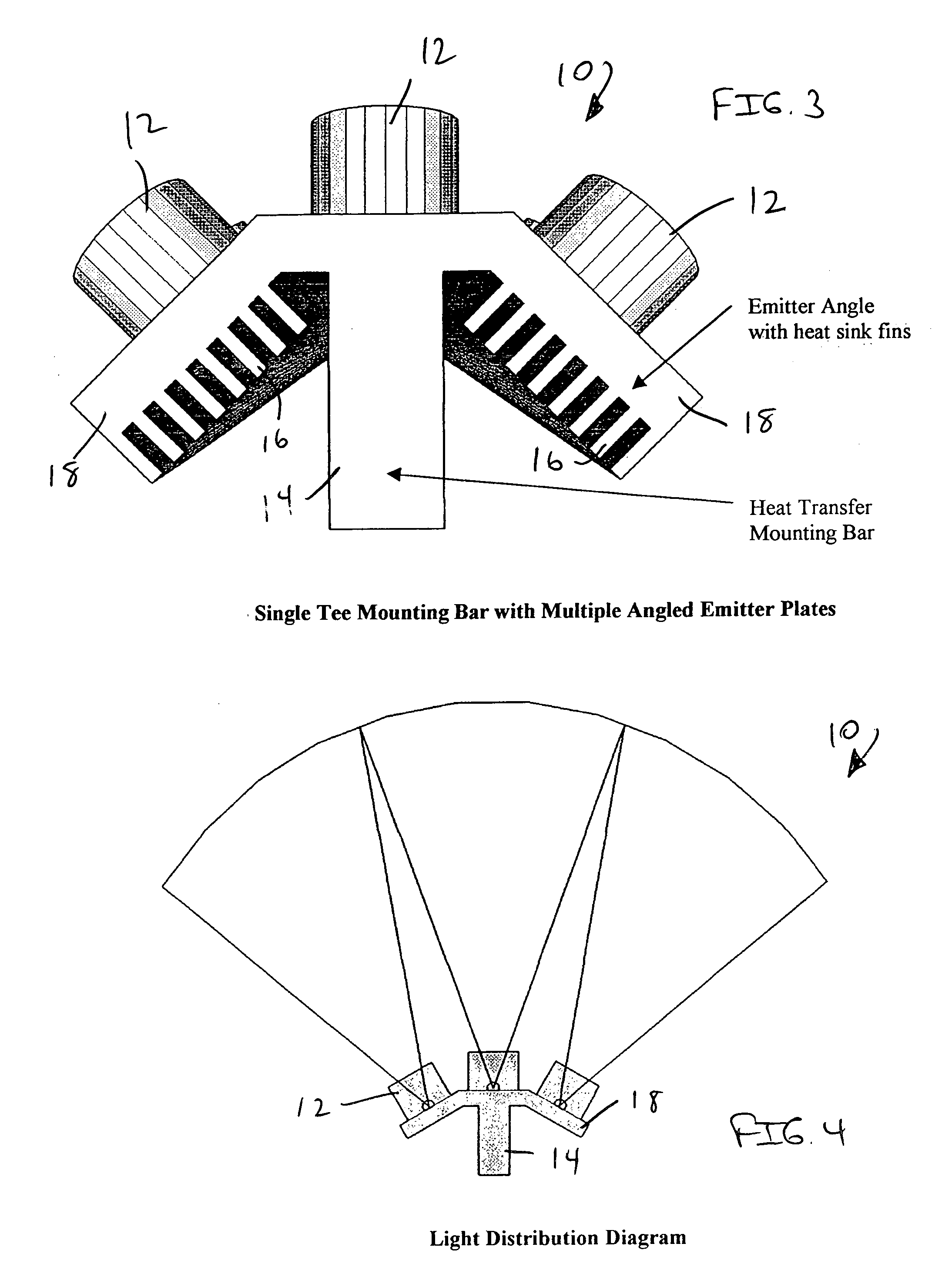Light emitting diode (L.E.D.) lighting fixtures with emergency back-up and scotopic enhancement