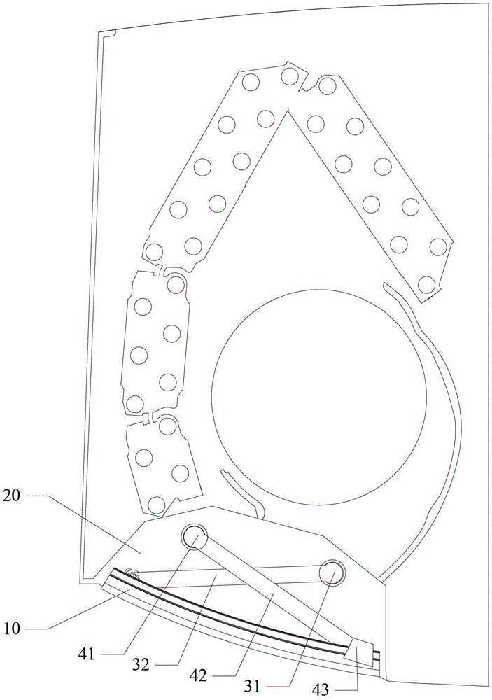 Air conditioner wind deflector mechanism and air conditioner
