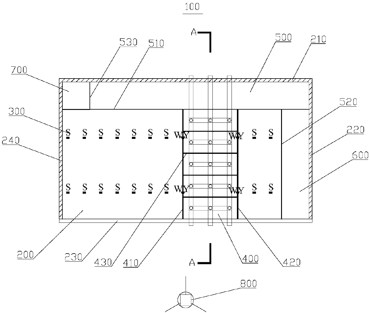 A test device for the influence of riverside foundation pit construction on pile foundation