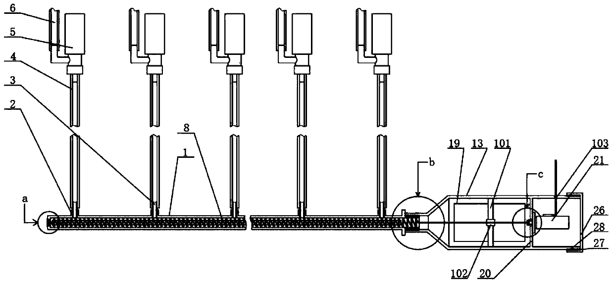 Waterproof drainage device for hydraulic engineering construction