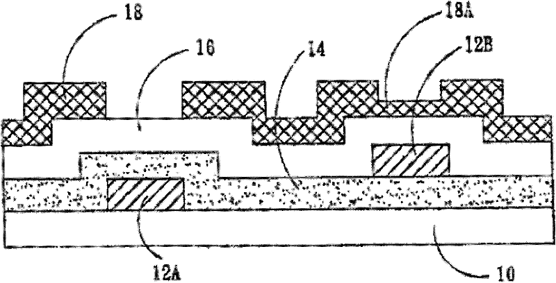 Display device contact hole forming method