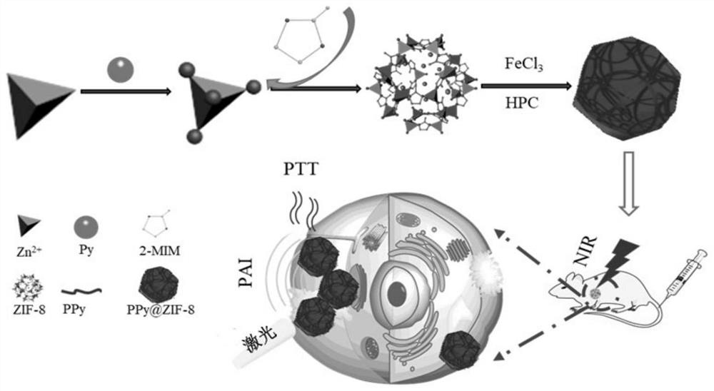 Nanoparticles with multiple functions of photoacoustic imaging, photothermal therapy and drug loading