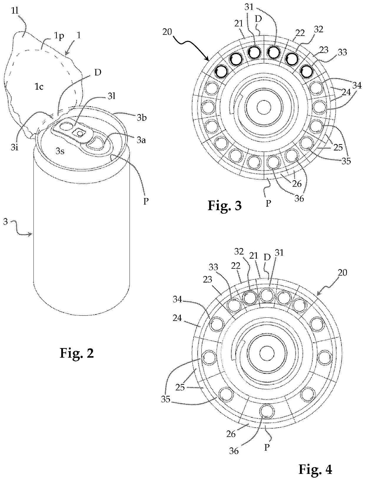 Capsule-sealing machine equipped with an improved type of sealing head for applying a covering capsule to the top surfaces of cans and their improved sealing head and can equipped with the covering capsule