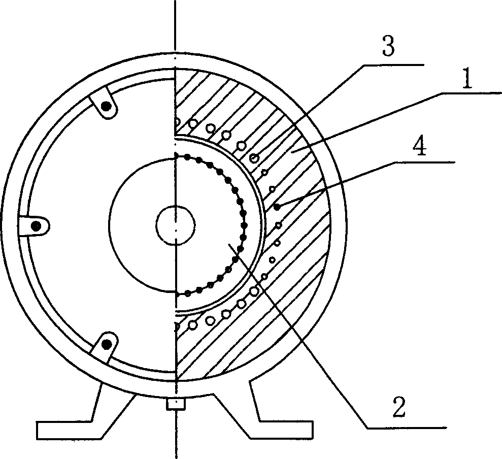 Saturable single-phase asynchronous motor