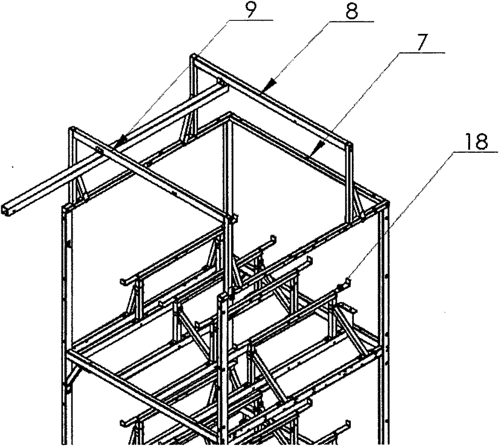Crane supporting device for field installation of boiler