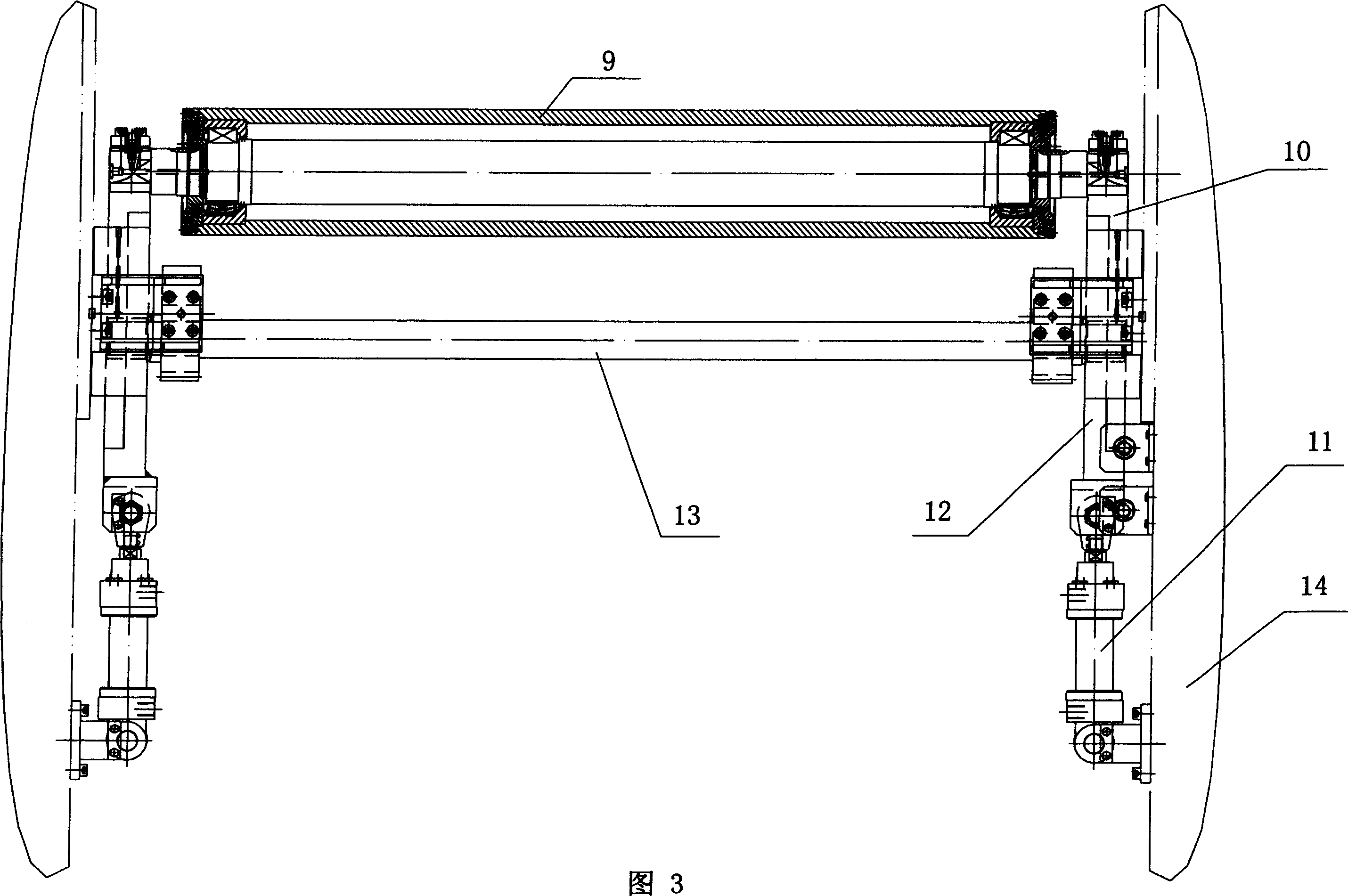 Method for preventing vibration of steel bar under high-speed rolling station of ultra-thin plate