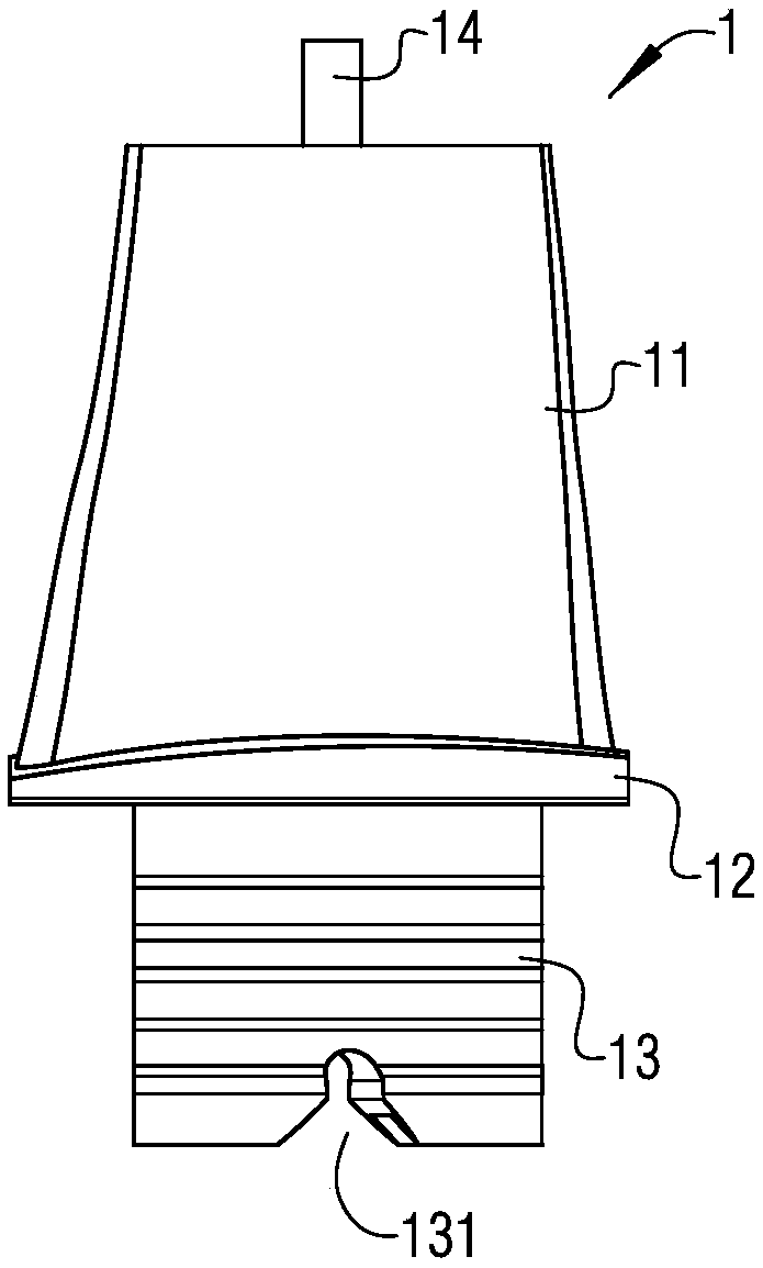 Preparation device for blade base of aero-engine