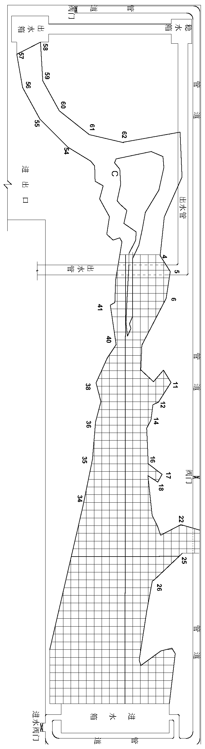 A kind of river engineering model making method