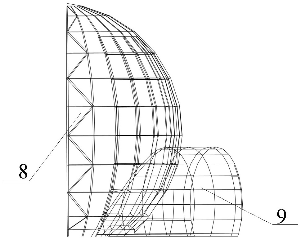 A curved structure and its construction method