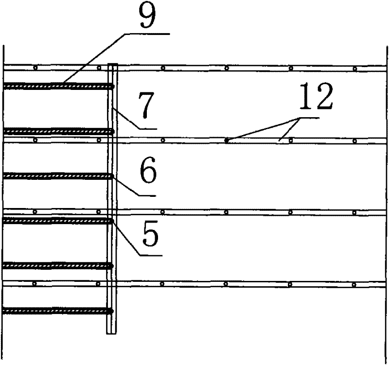 Gob-side entry retaining method of a solid filling coal mining half-section one-leg shed