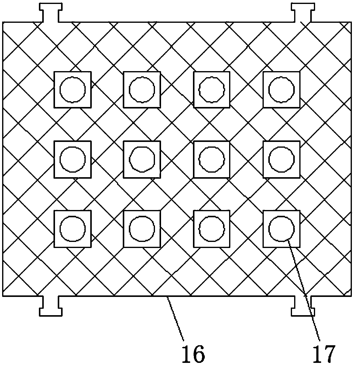Material blockage detection device for mechanical equipment