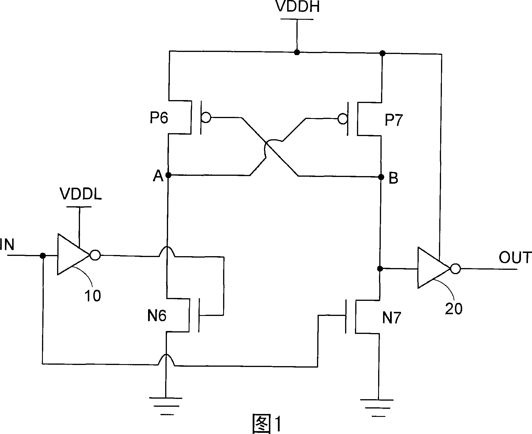 Electric potential switching device