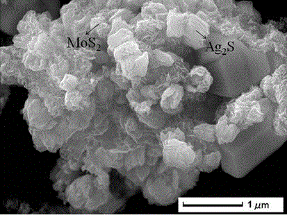 Preparation method of MoS2 / Ag2S nano-composite photocatalytic material