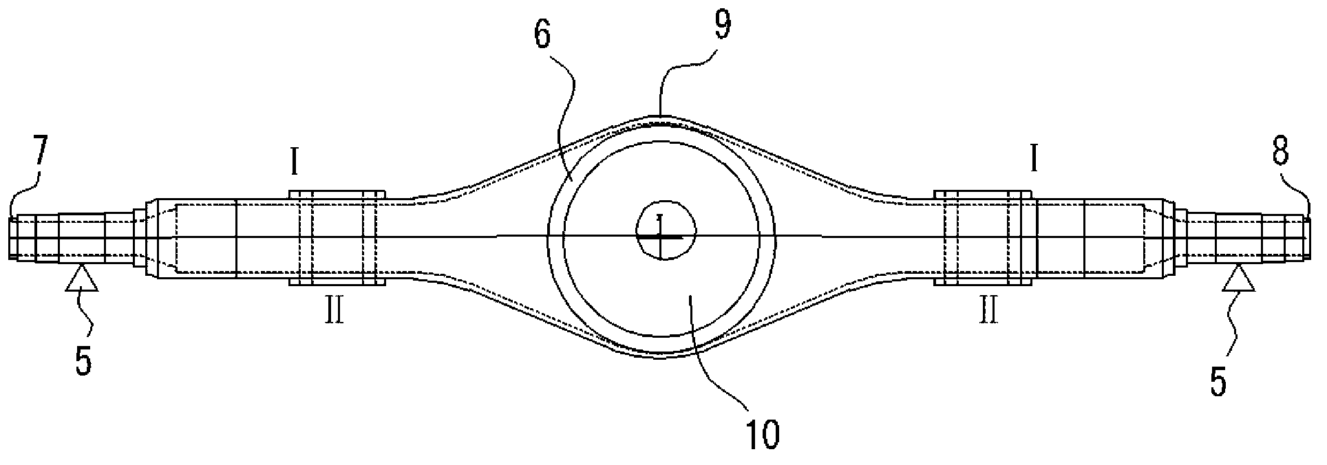 Method for straightening flame of large-deformation automobile drive axle housing