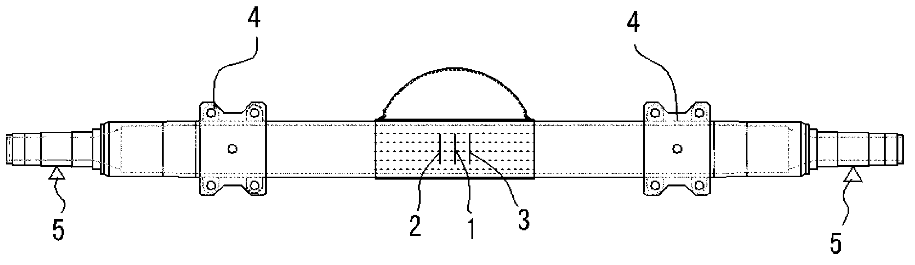 Method for straightening flame of large-deformation automobile drive axle housing