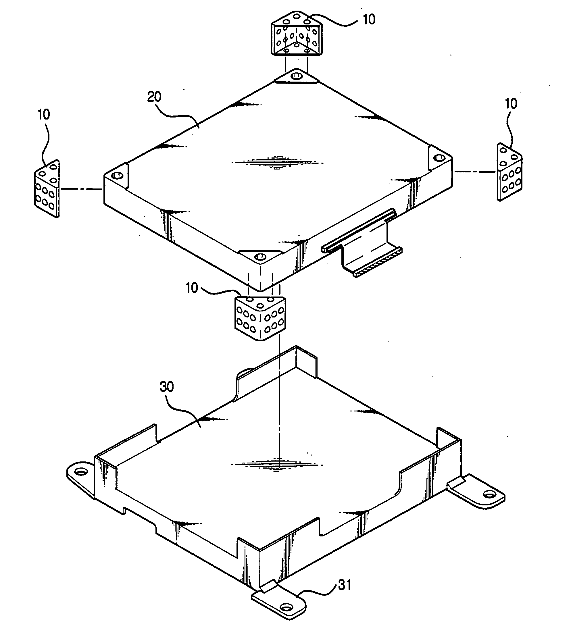 Buffer for disk drive and disk drive assembly having the same