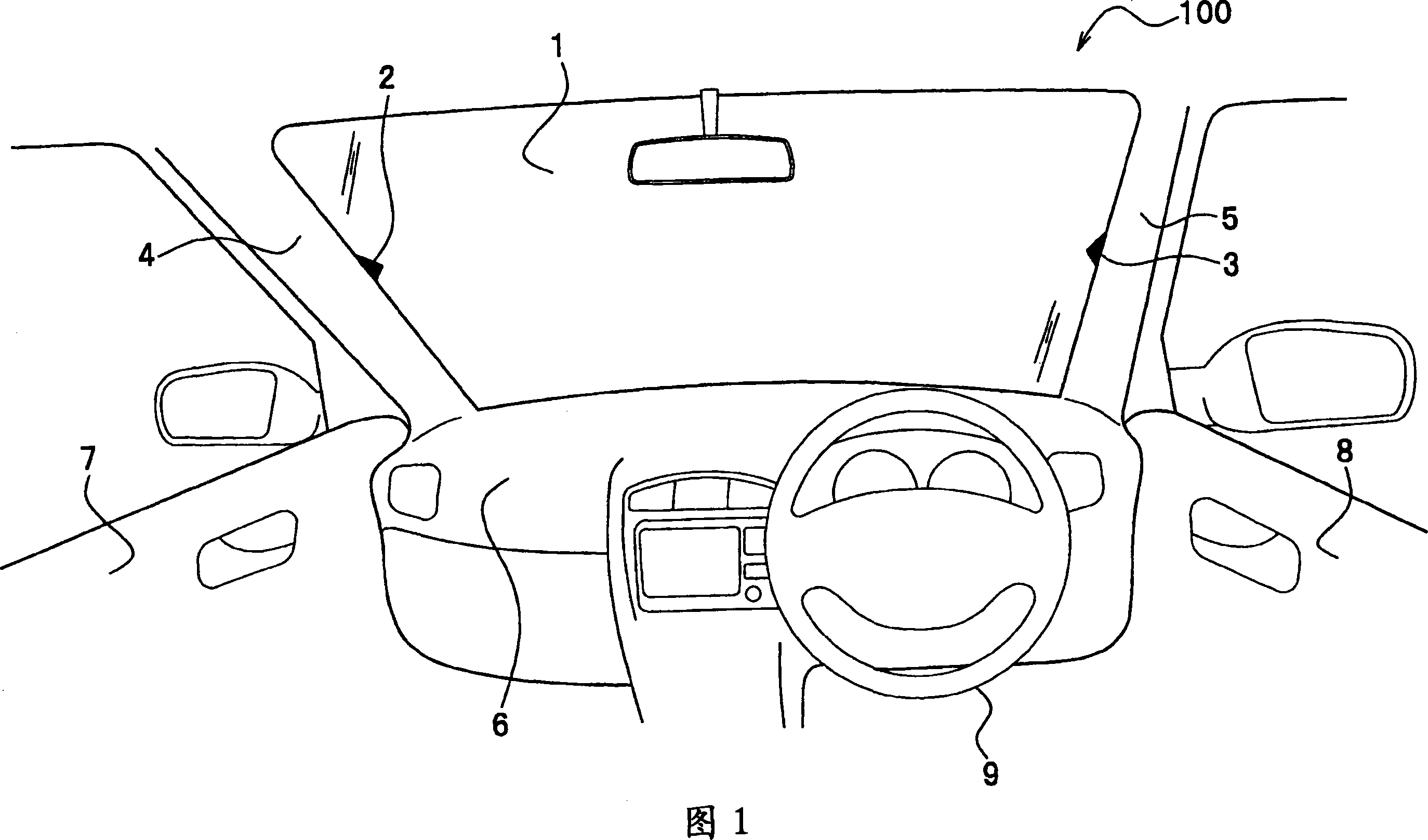 Front window shield for vehicle