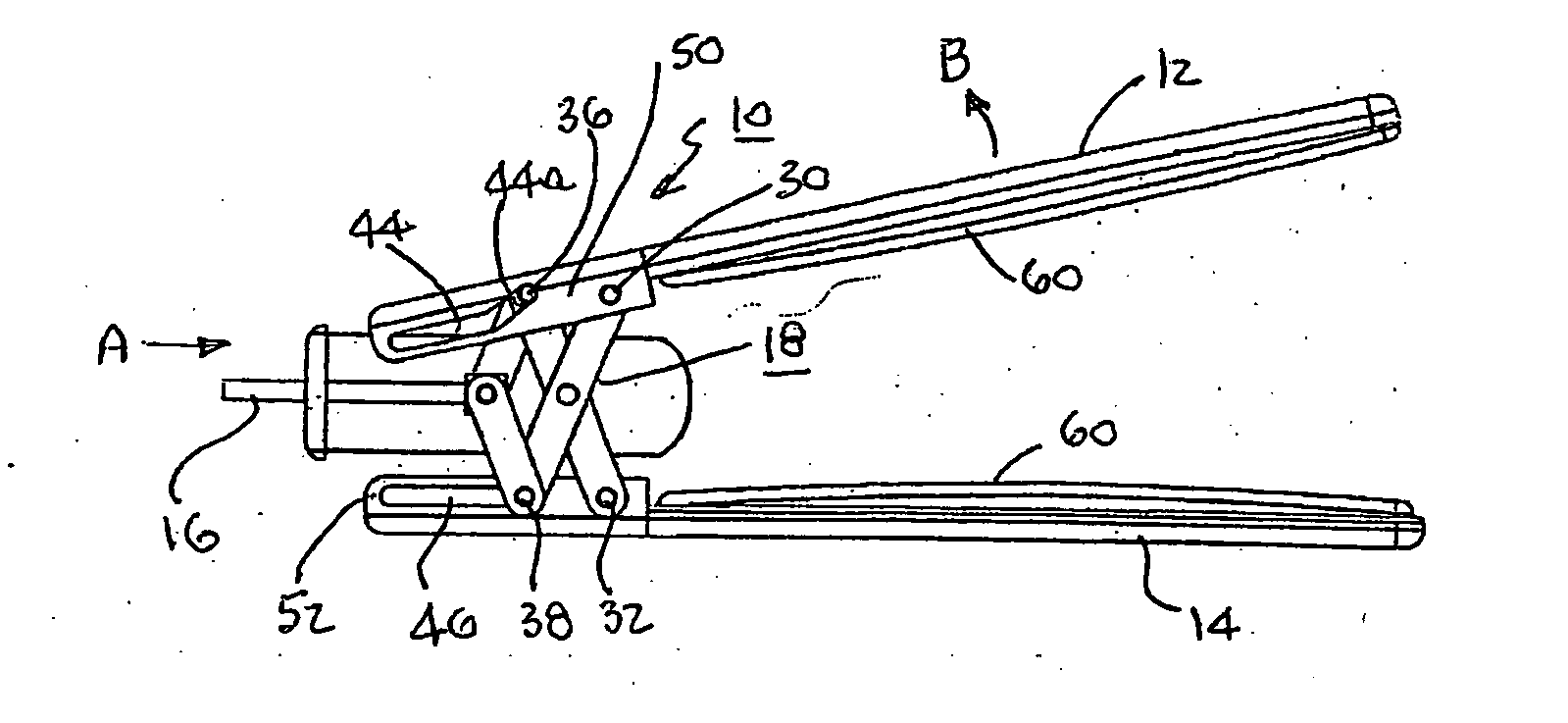 Surgical clamp possessing a combined parallel and scissor style clamp head