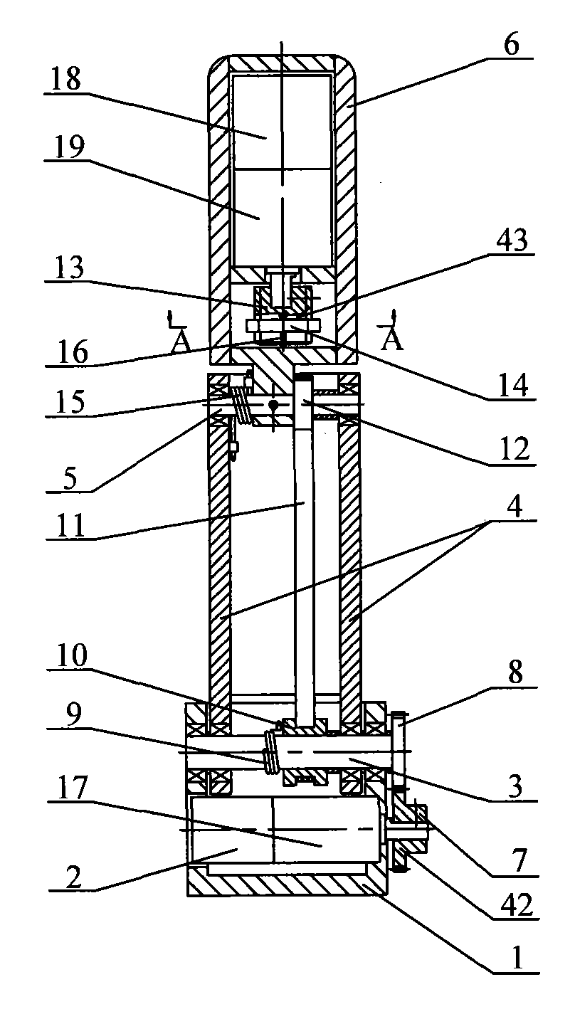 Under-actuated bionic finger device with function of pre-bending grasping