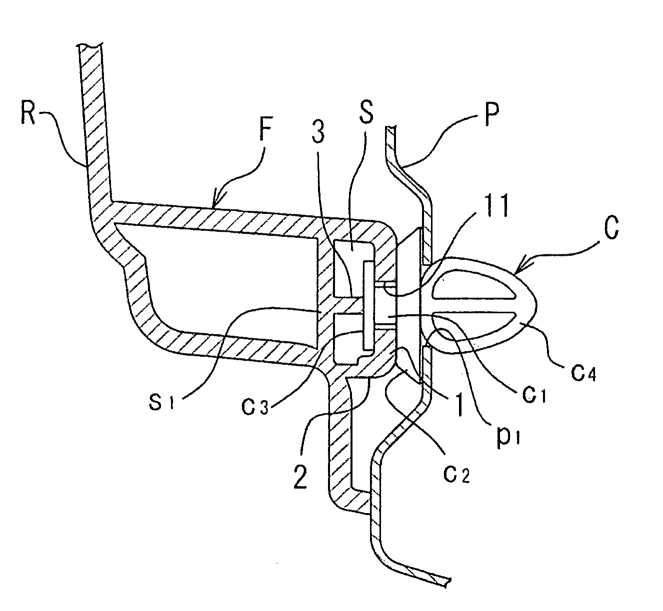 Clip-Mounting Seat and Vehicle Interior Component