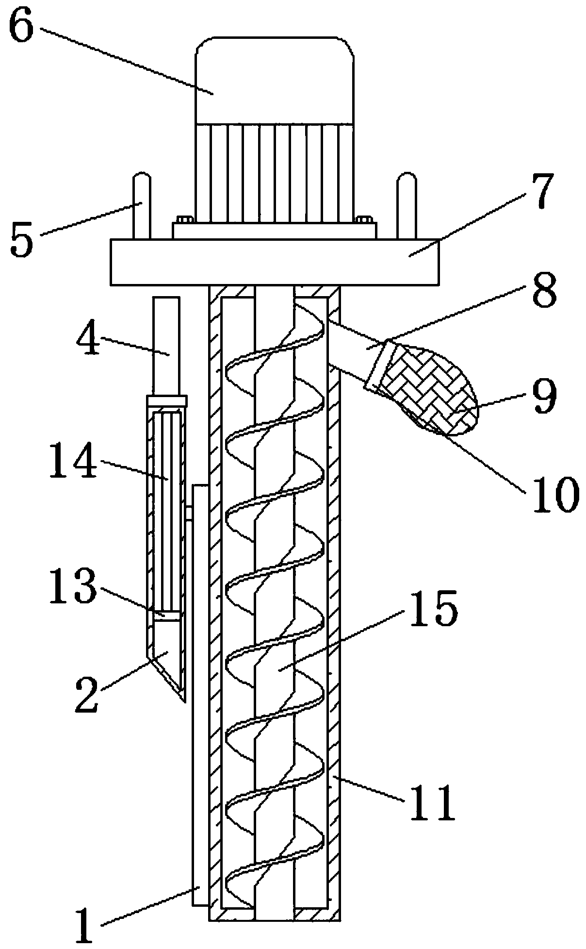 Brewing pit mud sampler and brewing pit mud sampling drilling tool