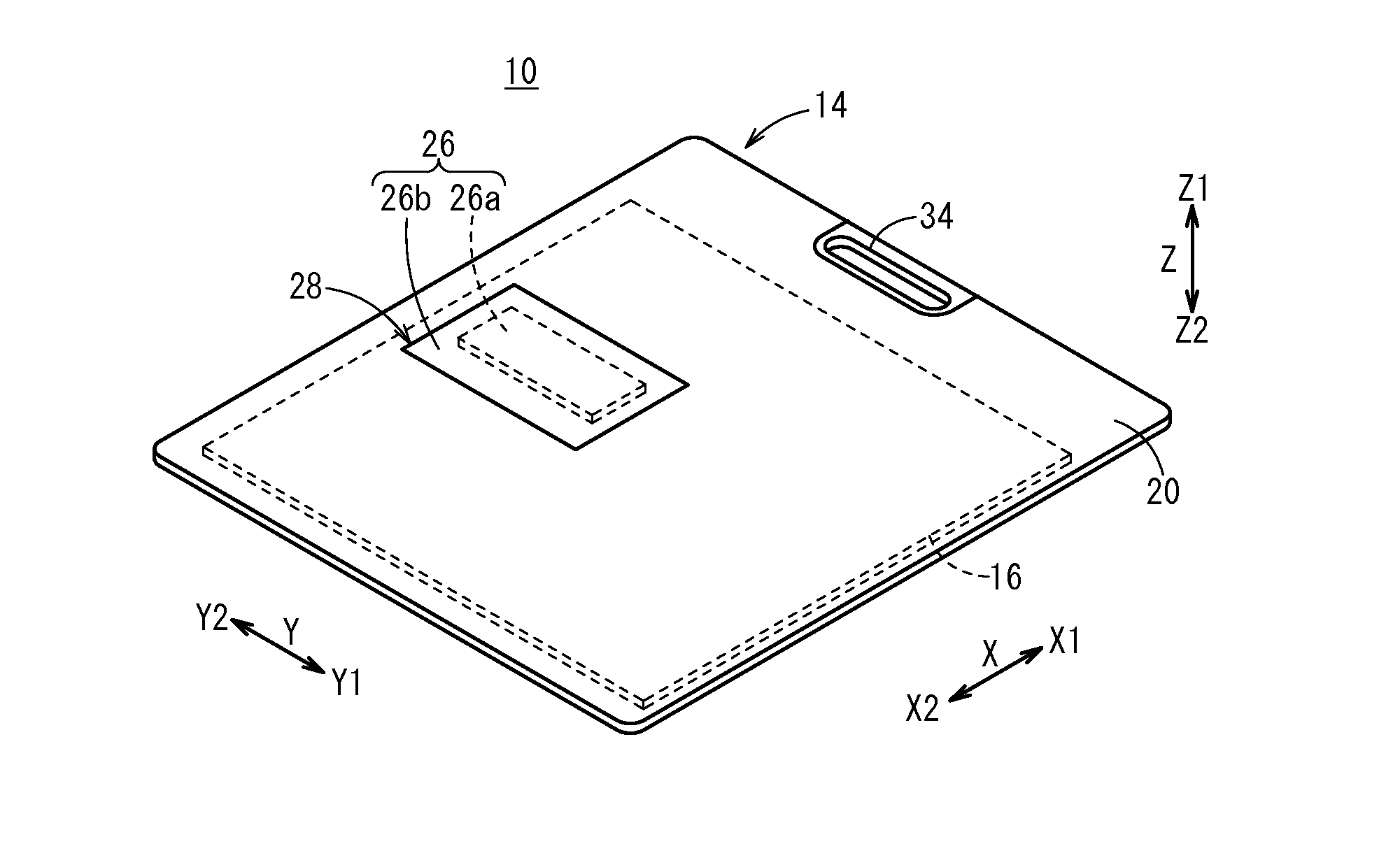 Portable radiographic image capturing apparatus and casing