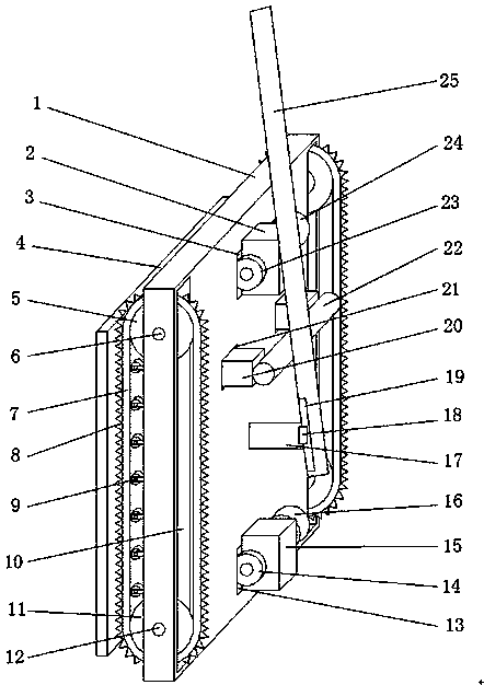 Gypsum board wall cleaning device for building construction