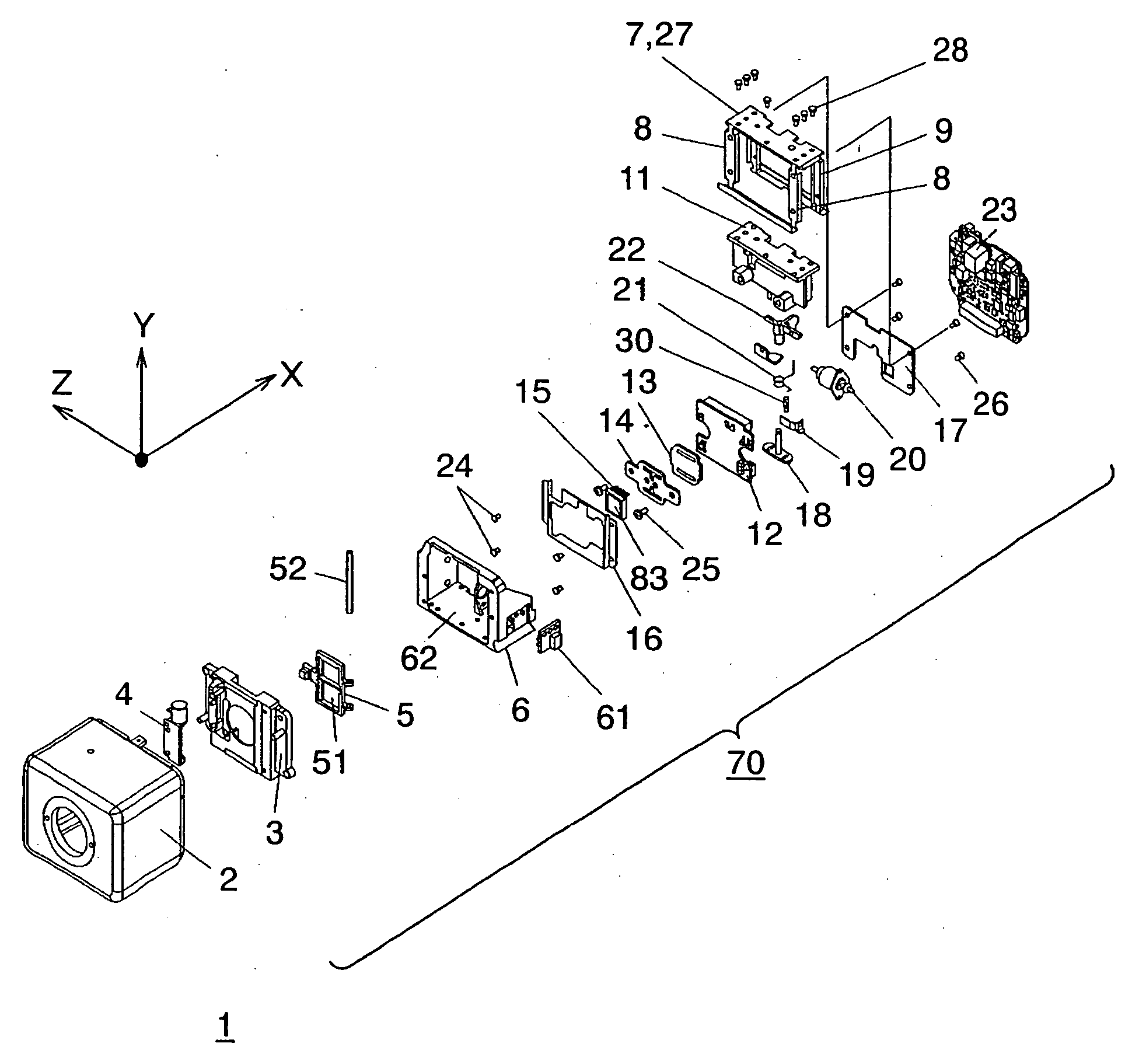 Pickup device driving apparatus, photographing device using the same, and monitoring camera apparatus