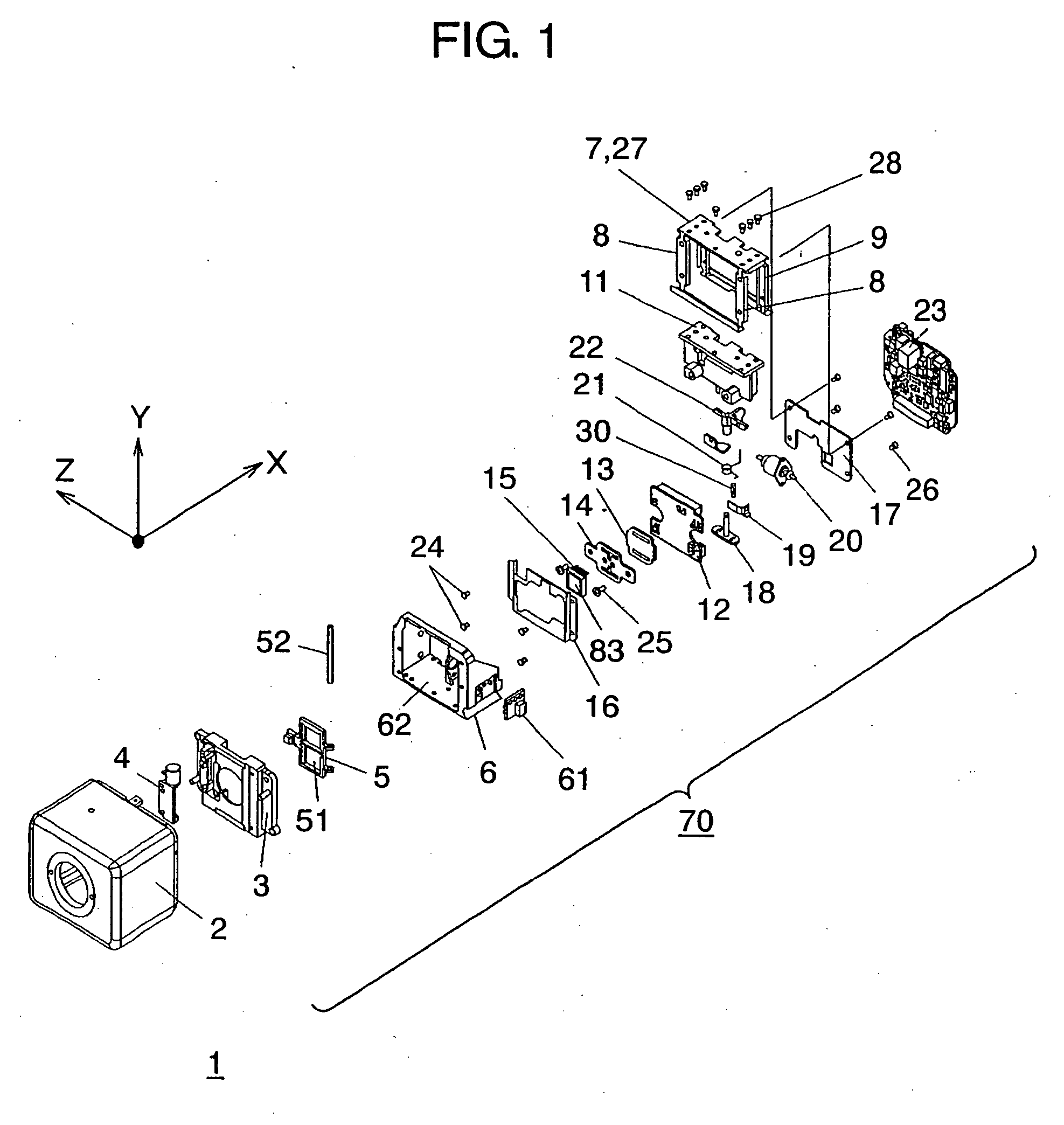 Pickup device driving apparatus, photographing device using the same, and monitoring camera apparatus