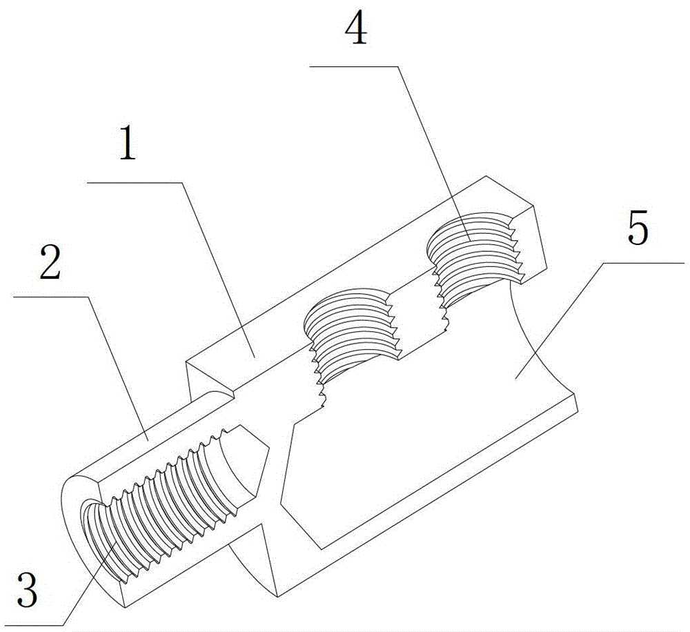 Connection structure of connection end of component and connection terminal