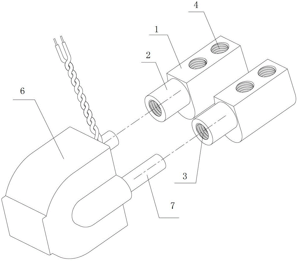 Connection structure of connection end of component and connection terminal