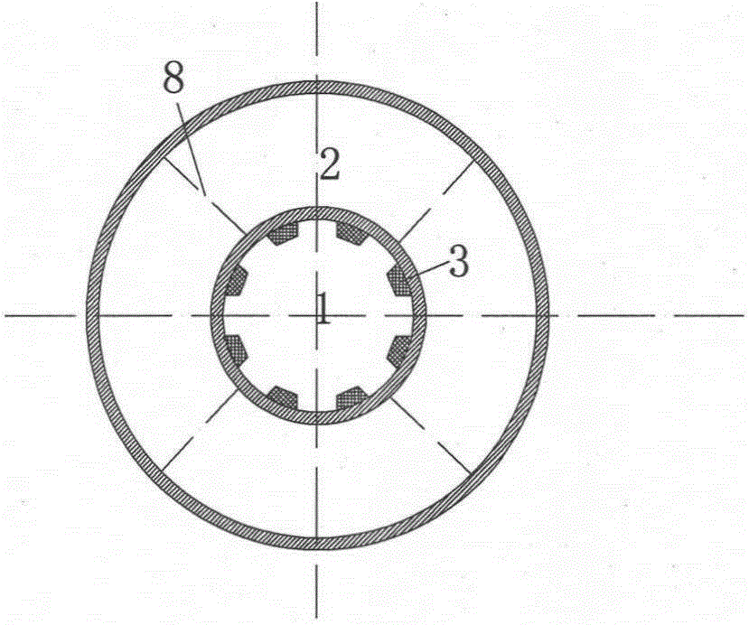 A direct-flow pulverized coal burner with adjustable primary wind speed for thick and thin phases