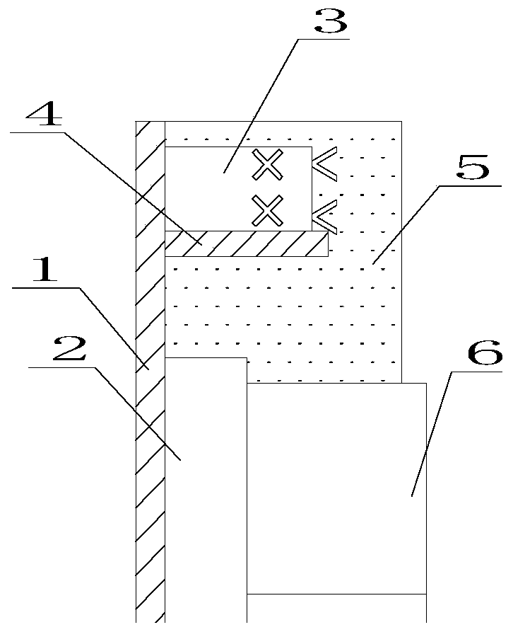 Pouring structure for tank edge of molten steel tank