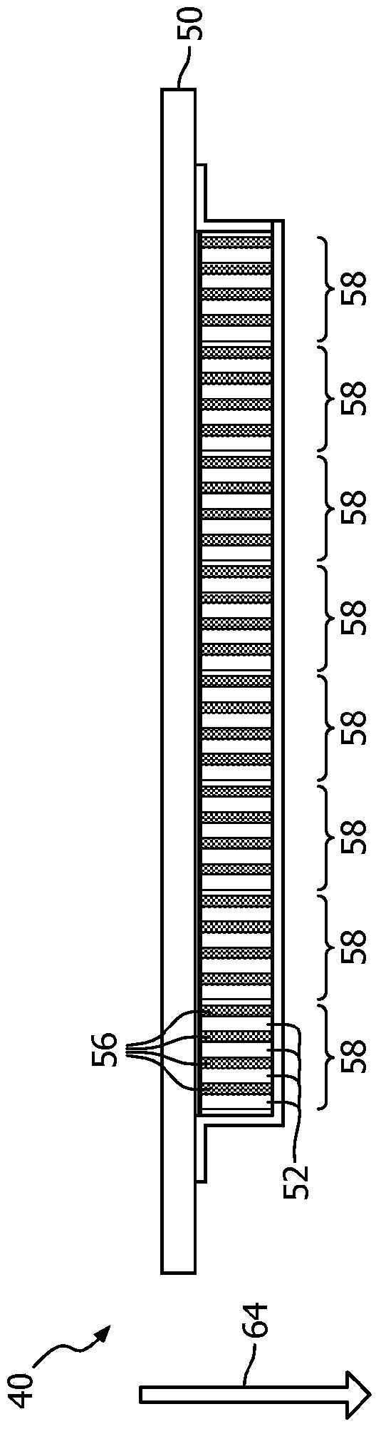 pet system with crystal or detector cell spacing