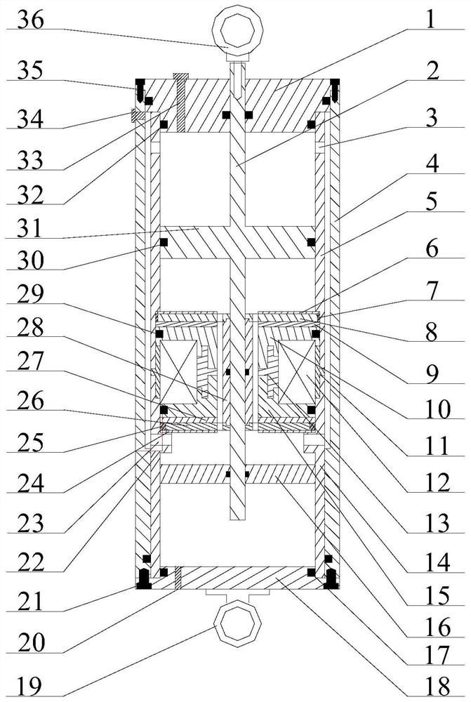 A magneto-rheological damper with double annular damping gap