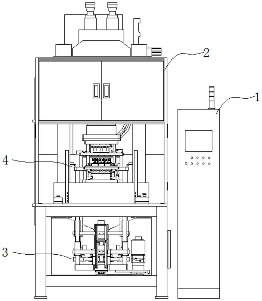 200T servo oil pressure integrated inductor powder forming machine