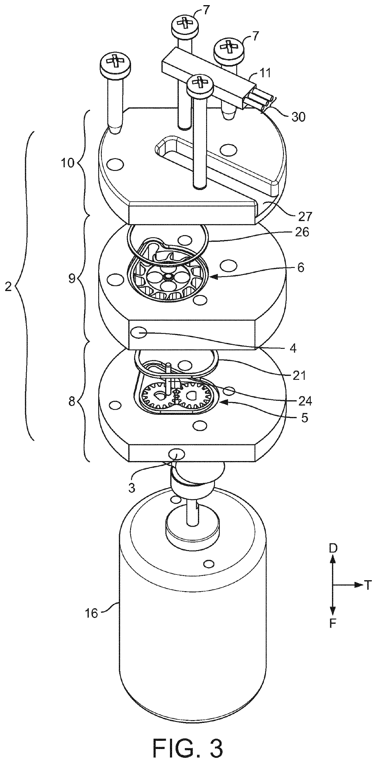 A liquid pumping device comprising a gear pump for beverage dispenser