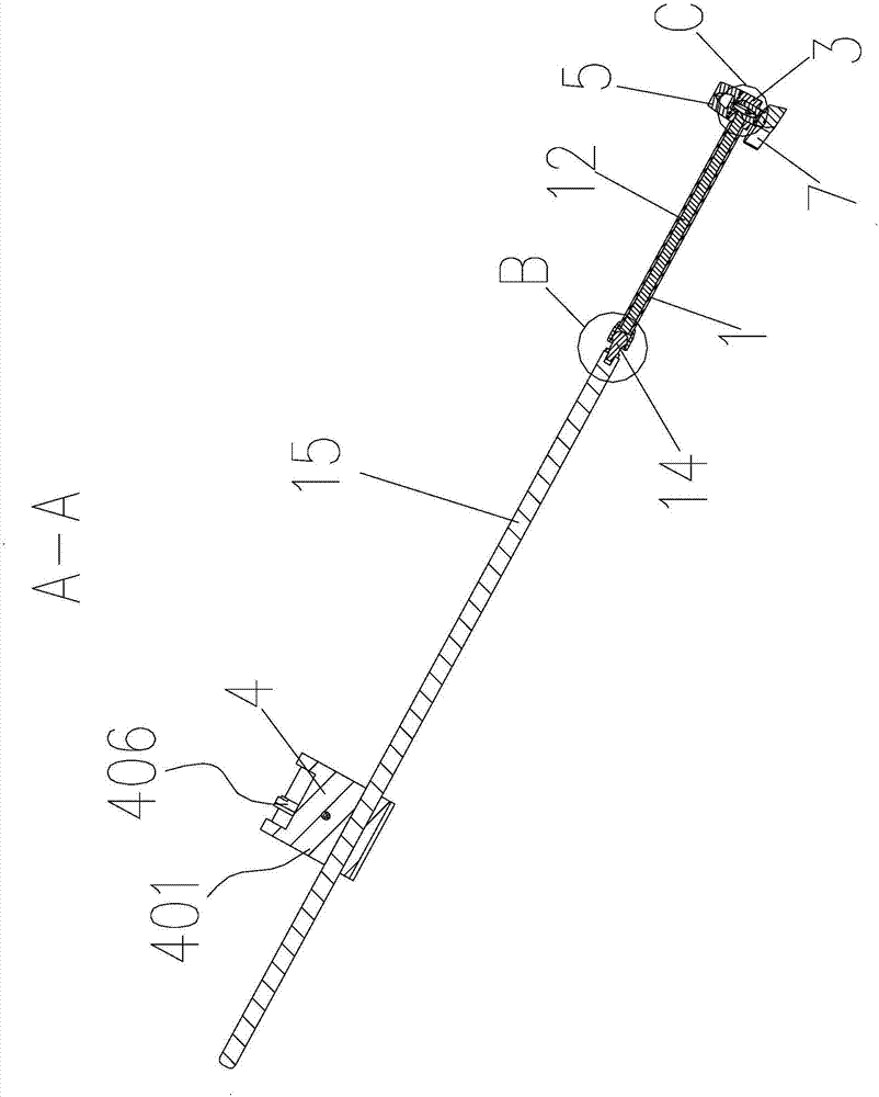 Universal mechanical instrument support with screwing and locking function