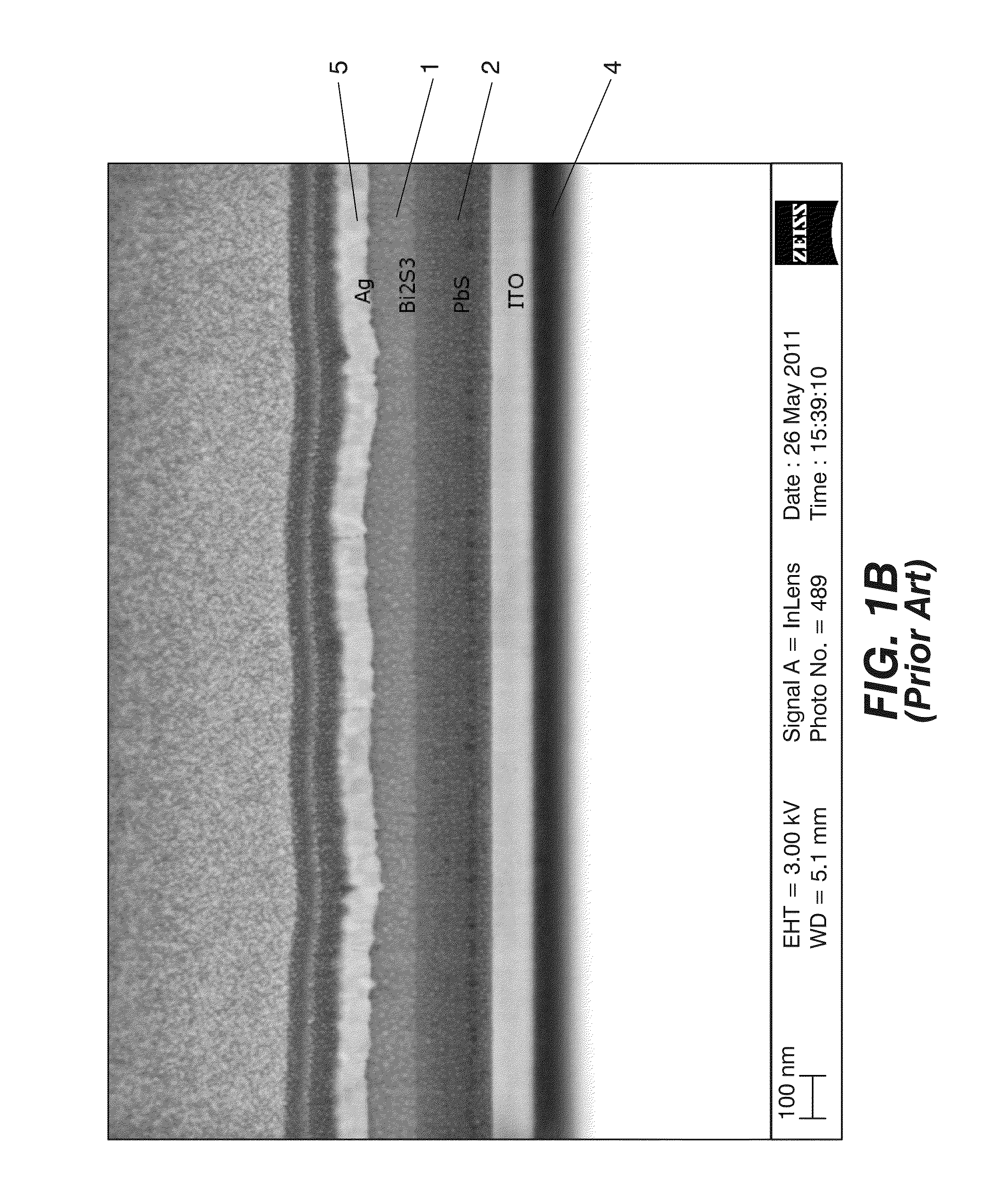 Photovoltaic nanocomposite comprising solution processed inorganic bulk nano-heterojunctions, solar cell and photodiode devices comprising the nanocomposite