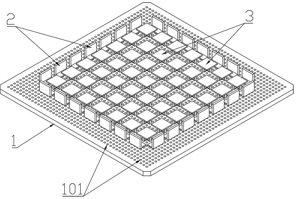 Polycrystalline silicon ingot squaring size adjustable ingot platform and using method