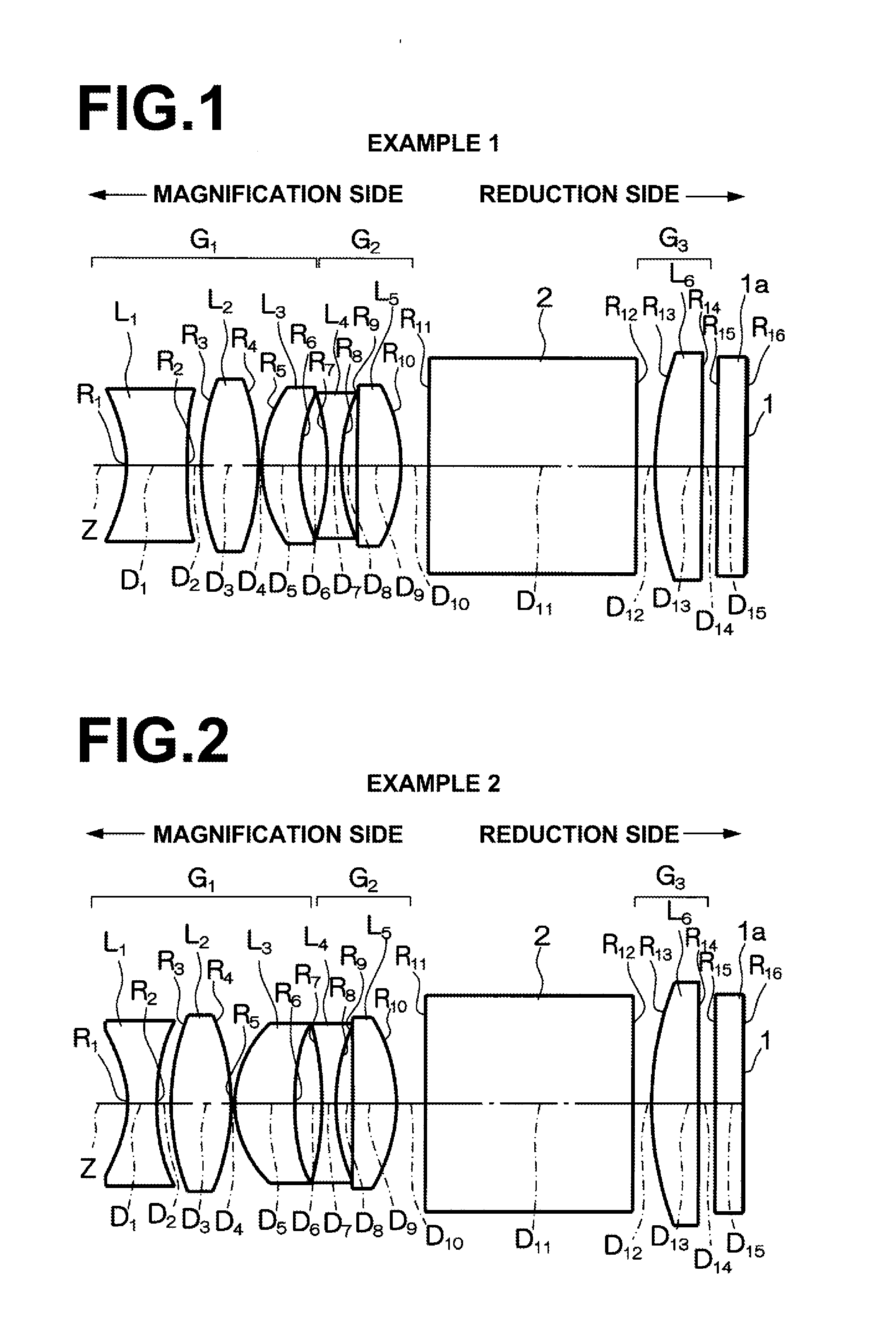 Projection lens and projection-type display apparatus using the lens