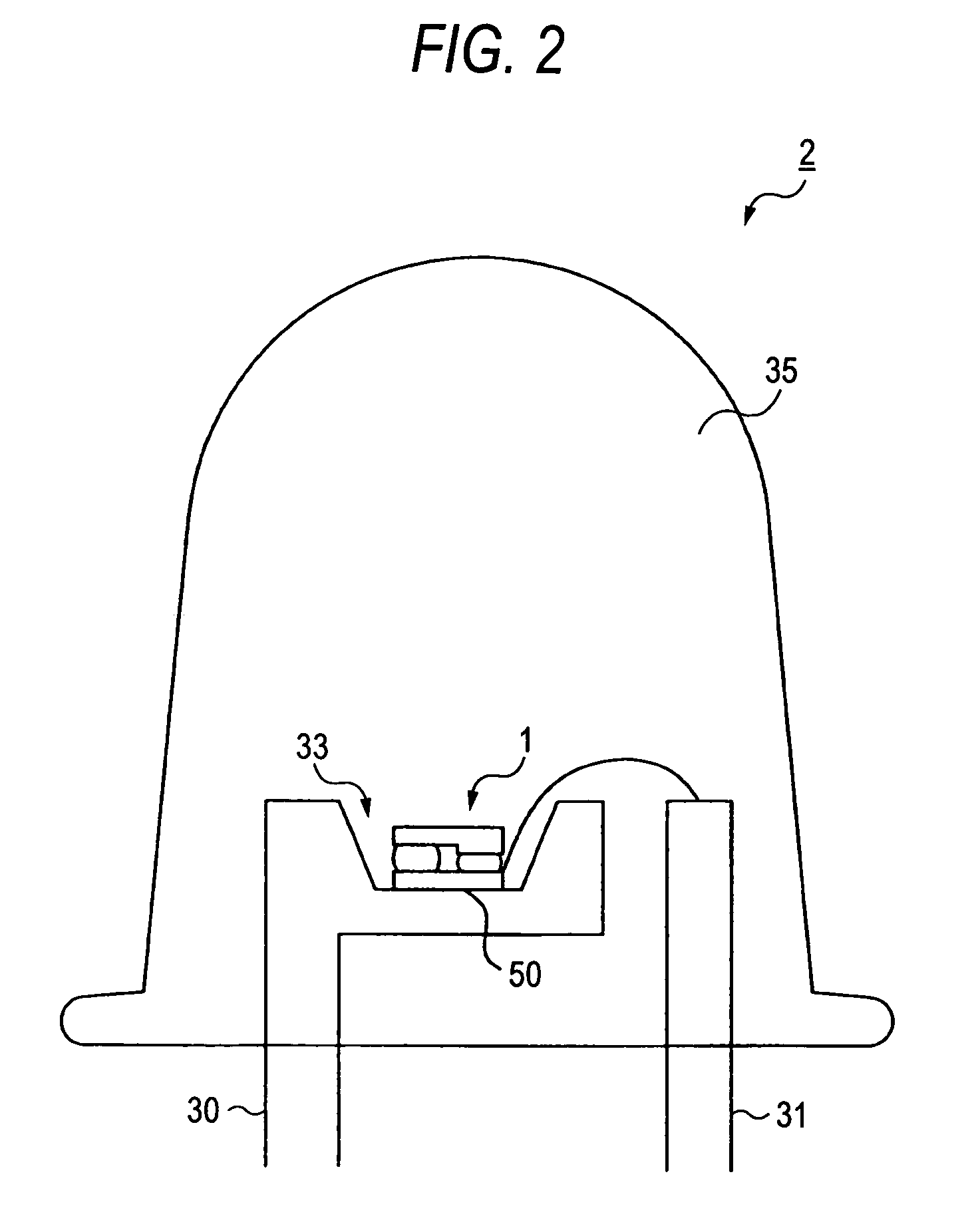 Group III nitride based semiconductor luminescent element