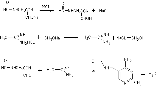 Synthetic method of vitamin B1 intermediate