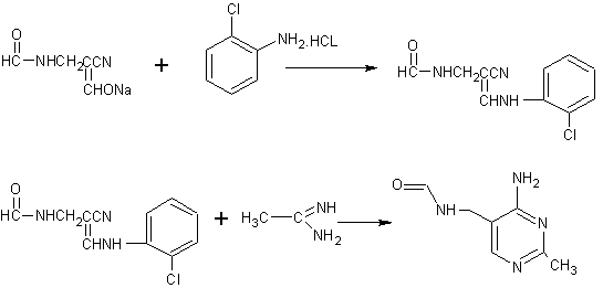 Synthetic method of vitamin B1 intermediate