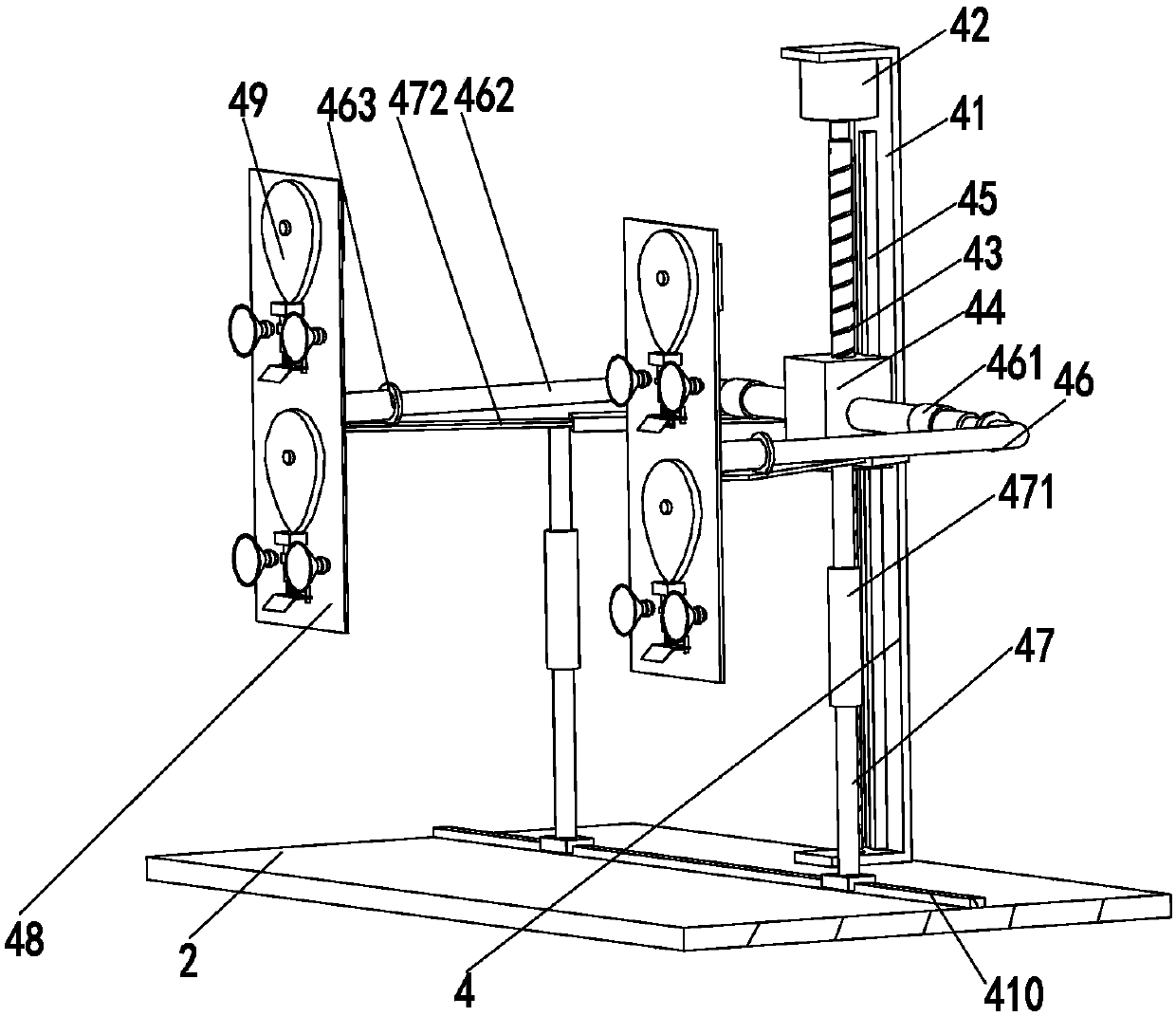 Seam automatic cleaning equipment for building decoration material cement fiberboards