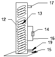 Glassware distillation experiment device