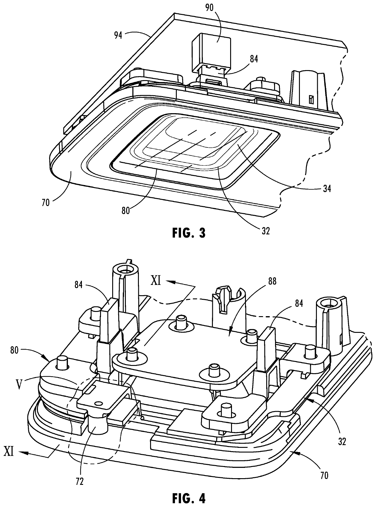 Vehicle trim assembly having sensor and grounded trim component