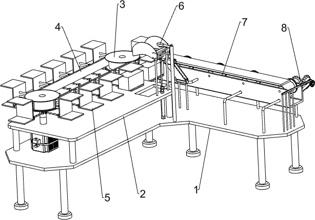 A honeycomb activated carbon scraping device for sewage treatment