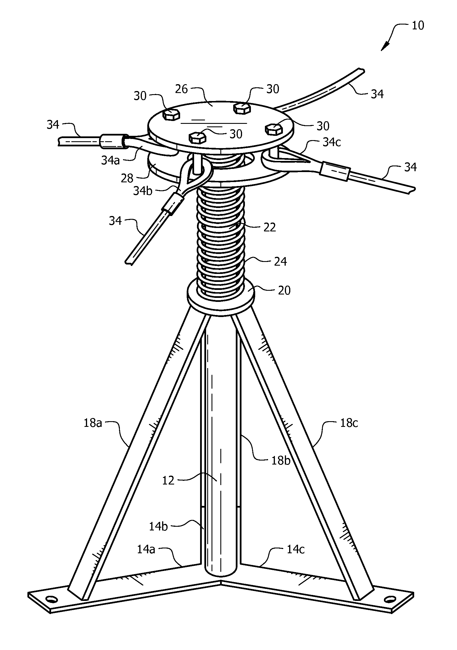 Impact absorbing telescoping post for multi-panel trampolines